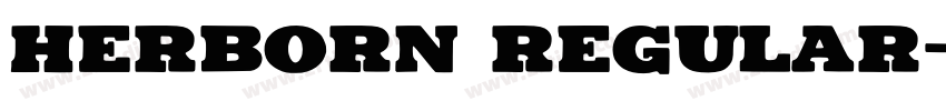 Herborn Regular字体转换